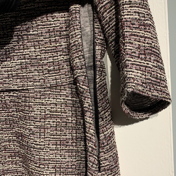 Max Studio long sleeve textured dress with braided detailing - Picture 9 of 12